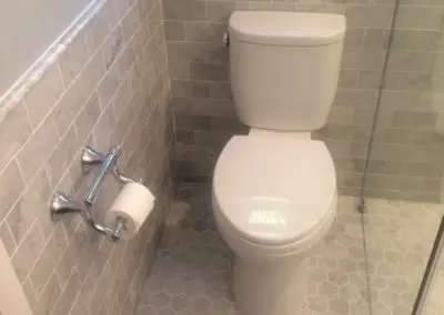 newly tiled bathroom