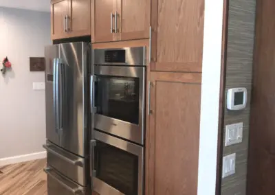 brown kitchen cabinets
