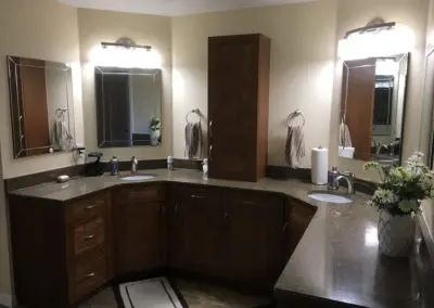 remodeled bathroom vanity
