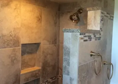 remodeled shower
