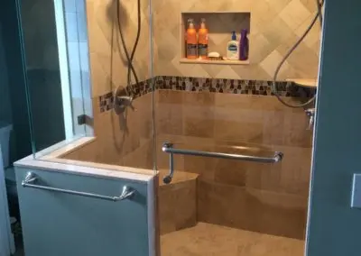 remodeled shower