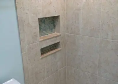 remodeled shower