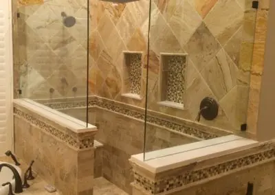 remodeled shower