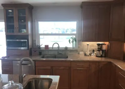 wooden kitchen cabinets