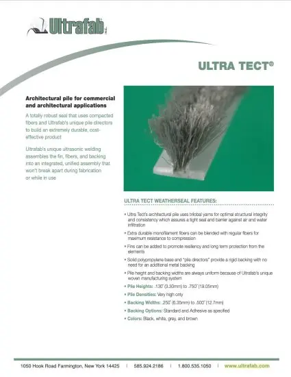 Ultra Tect Sell Sheet Cover