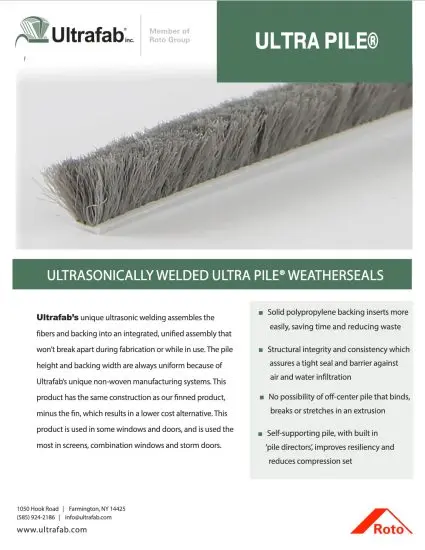 Ultra Pile Sell Sheet Cover