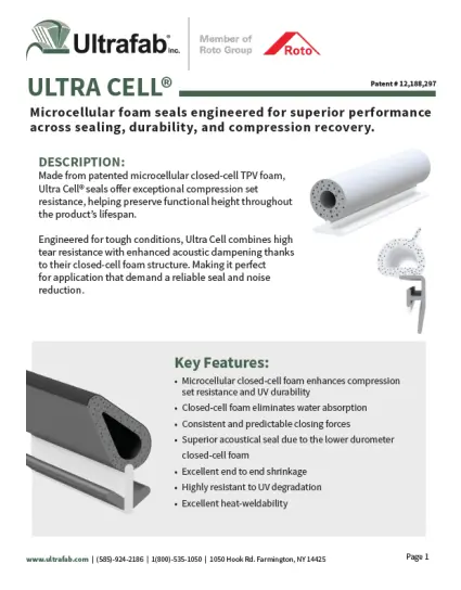 Ultra Cell Sell Sheet Cover