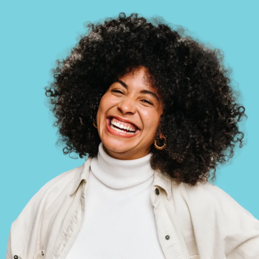 A woman feeling confident and healthy