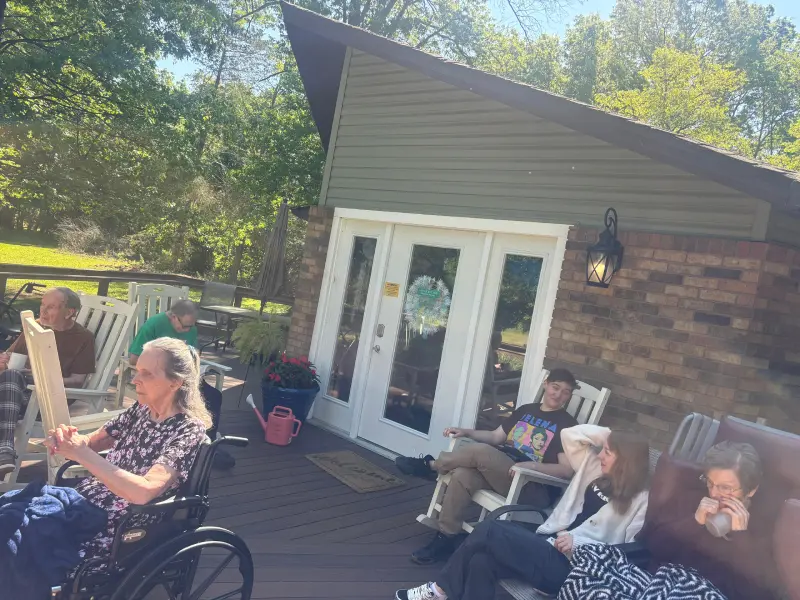 Residents enjoying the outdoors