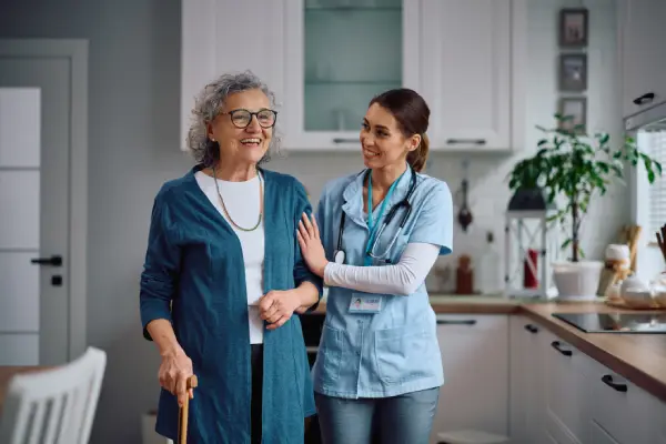 iStock-2211174570 Assisted living caregiver helping elderly patient