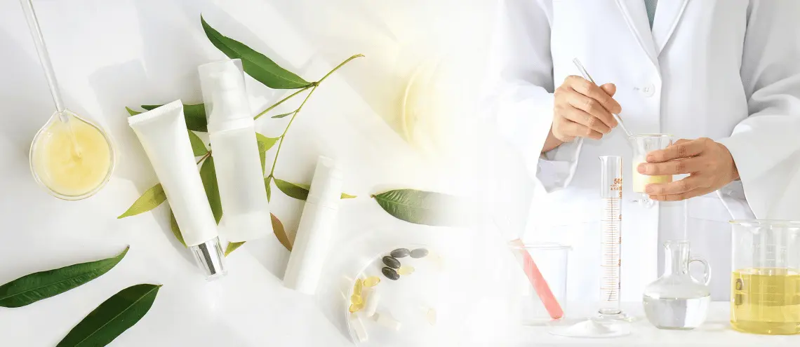 a person mixing skin care ointments