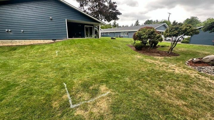 Portland Rescue Mission yard before construction of the gathering patio