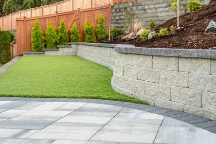 Front yard landscaping with premium artificial turf