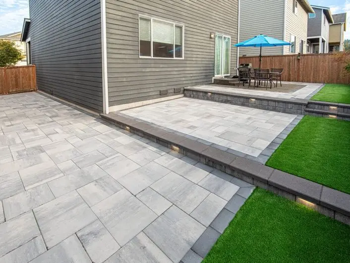 porcelain pavers installation Redmond patio surface