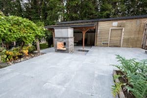 outdoor firepit outdoor living paver patio