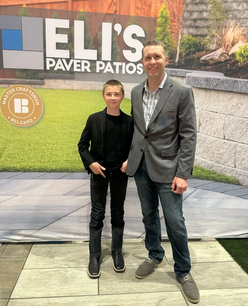 Elis Paver Patios Owner and his son