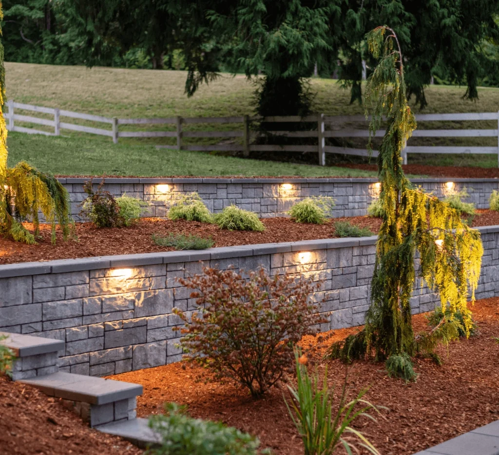 garden retaining wall about