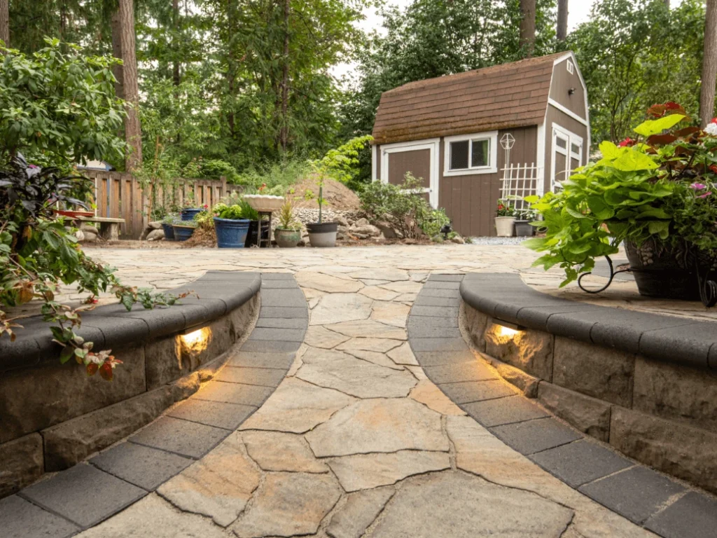 rustic garden pathway Seattle.webp