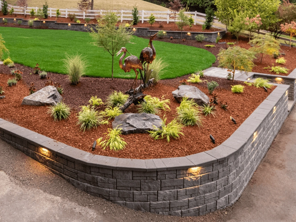 outdoor retaining wall 1