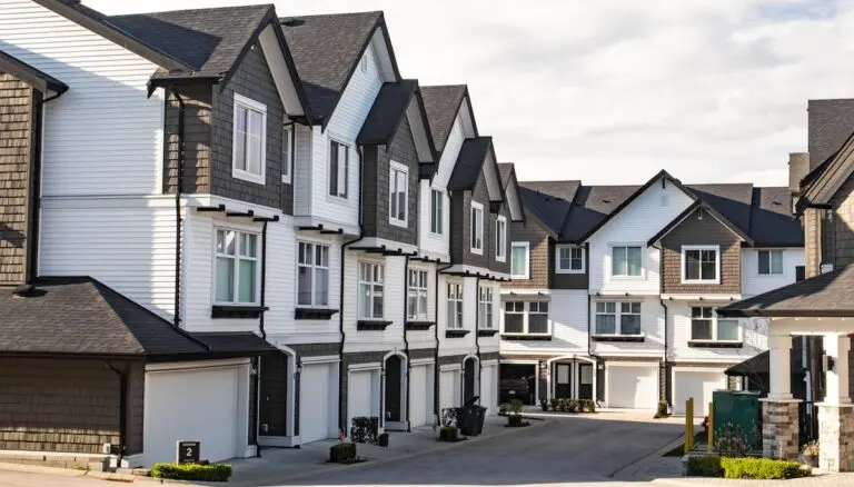 Freshly build townhomes