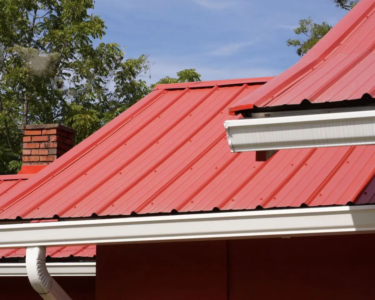 roof gutters guide red metal roof