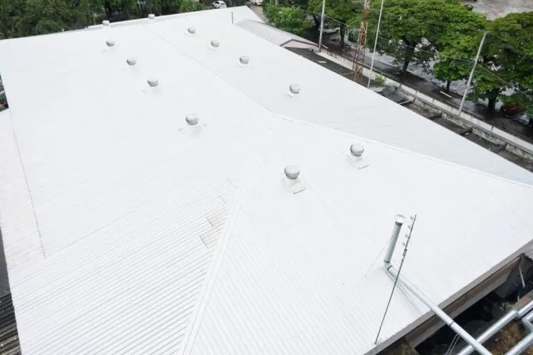 metal white commercial roof