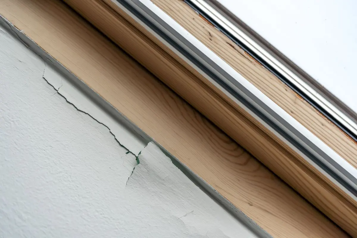 cracked paint in attic due to condensation