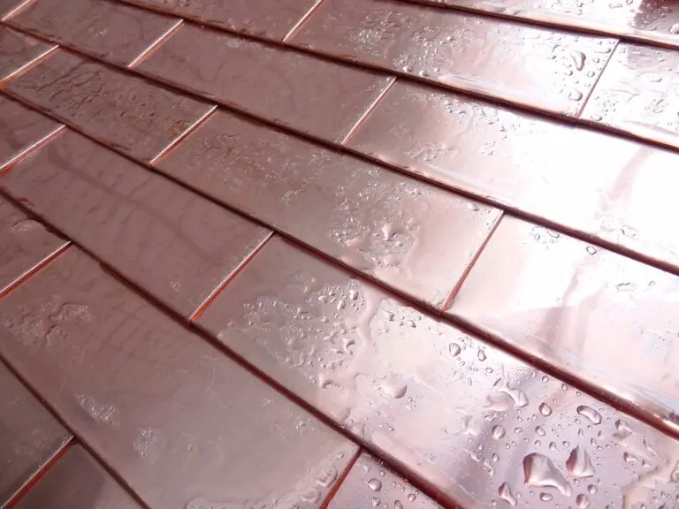 Copper Roofing close up texture photo