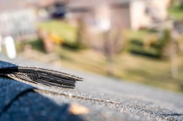 Typical residential ridge cap on a shingle roof apex