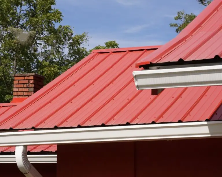 roof gutters guide red metal roof