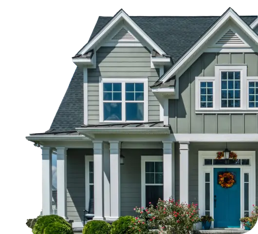 residential home with hardie board siding and new roof