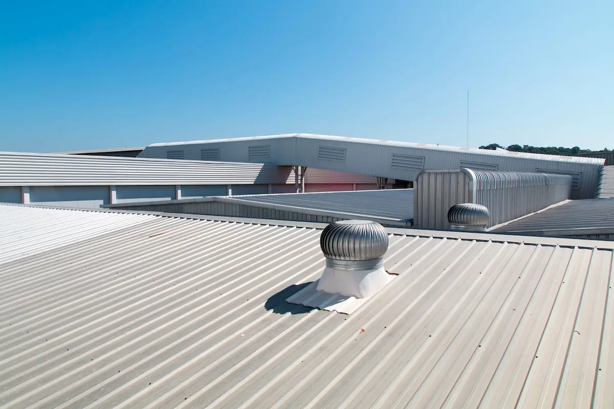 metal industrial roof