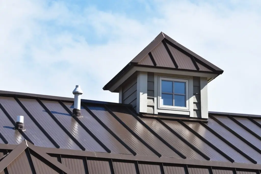metal standing seam commercial roof
