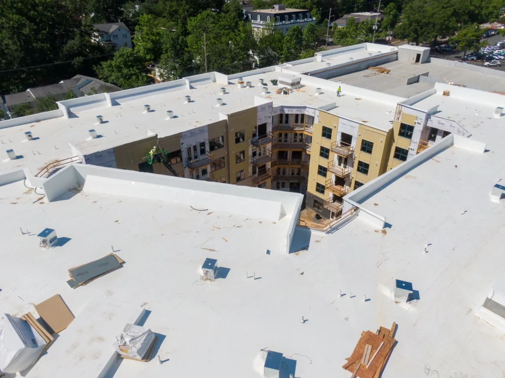 close up look at tpo roofing materials