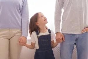 a picture showing that child custody is different for every family