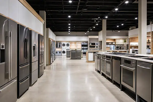 appliance store cleaned in Manhattan NYC fridge, stove, floors