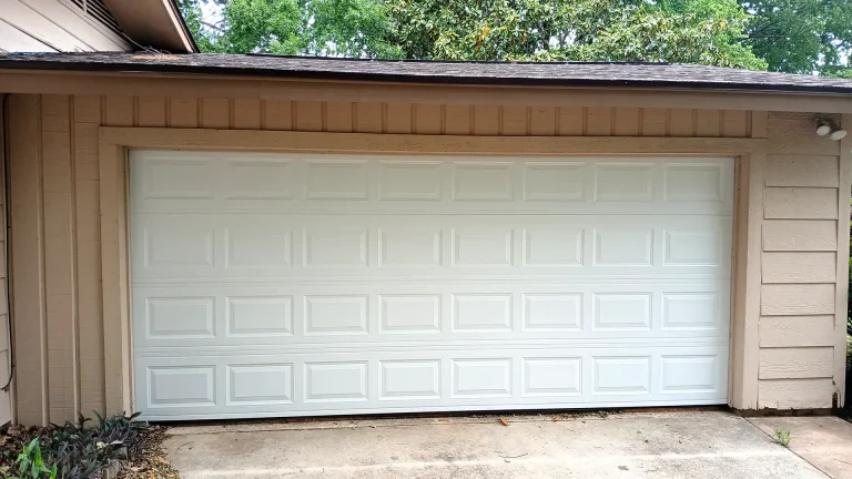 raised-panel sectional garage door