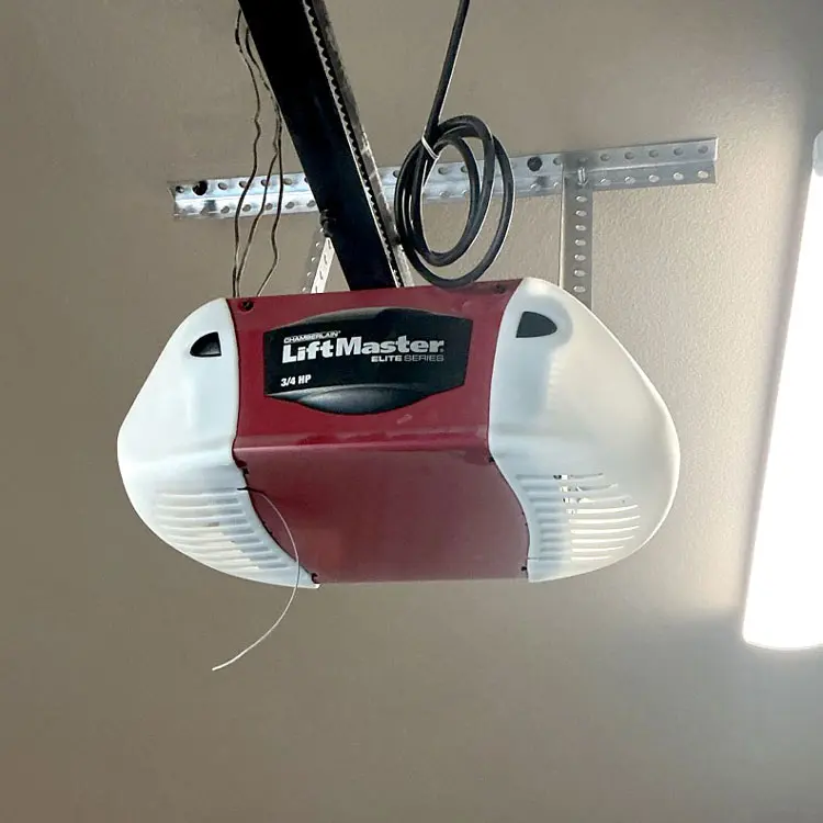New LiftMaster Elite Series belt drive garage door opener installed in Dallas, TX.