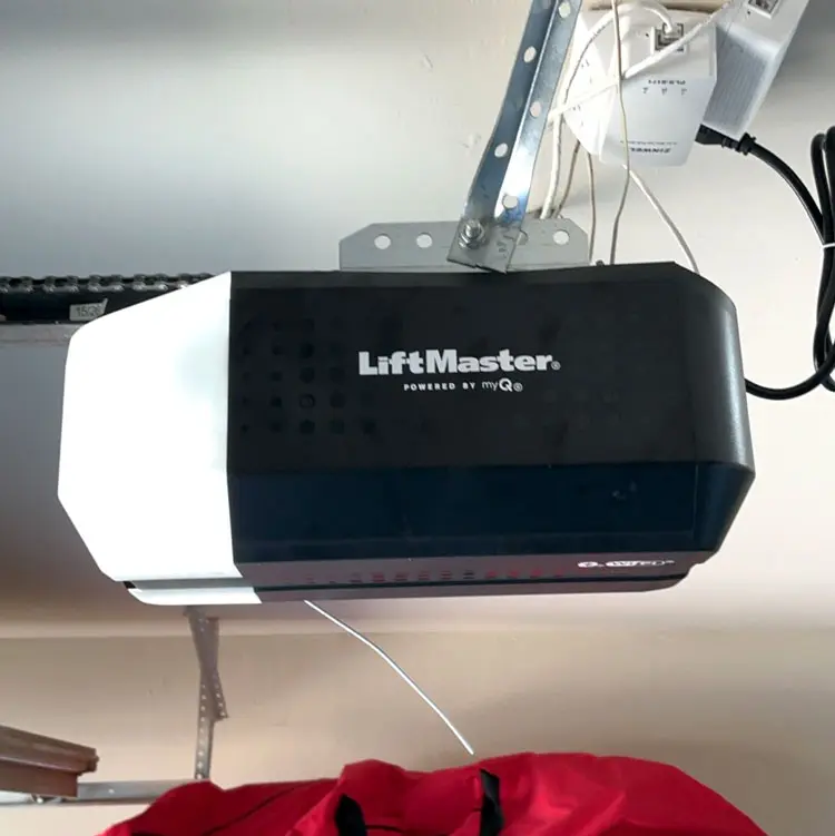 LiftMaster garage door opener with myQ technology installed at an Oklahoma City, OK home