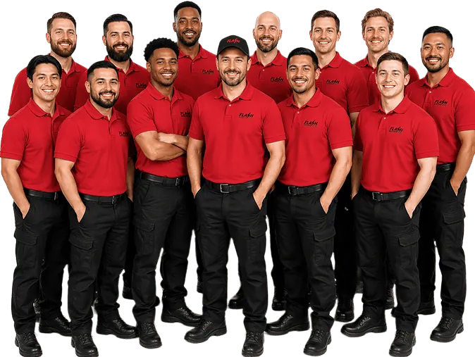 Team of professional garage door technicians providing expert garage door repair and installation services.