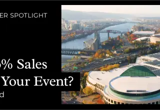 Travel Portland Header with arial image of city