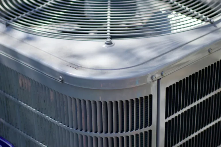 Close up of an HVAC unit