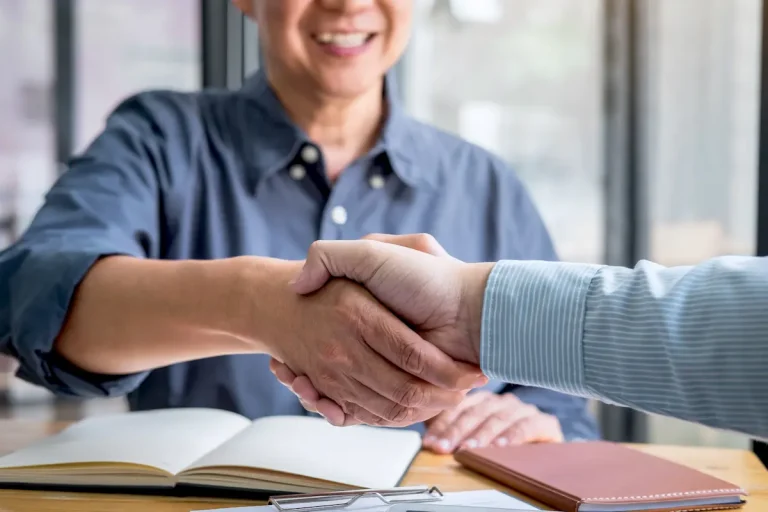 Two persons making a deal, affordable HVAC company in Rockford, IL - Perfect Temp