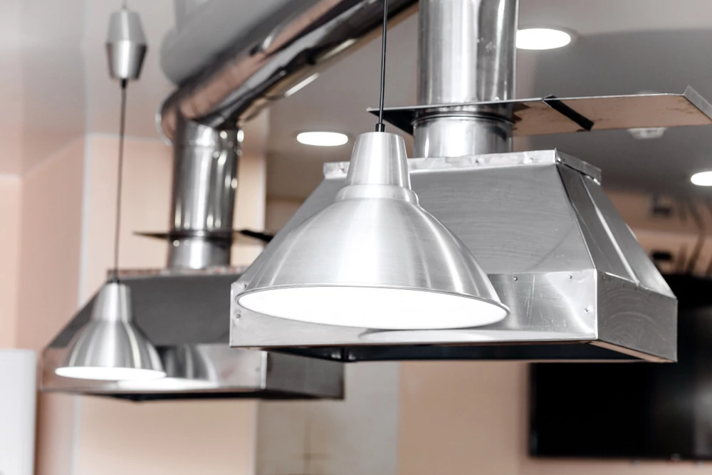 Stainless steel kitchen exhaust