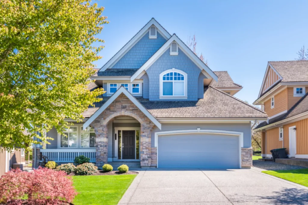 beautiful house front view