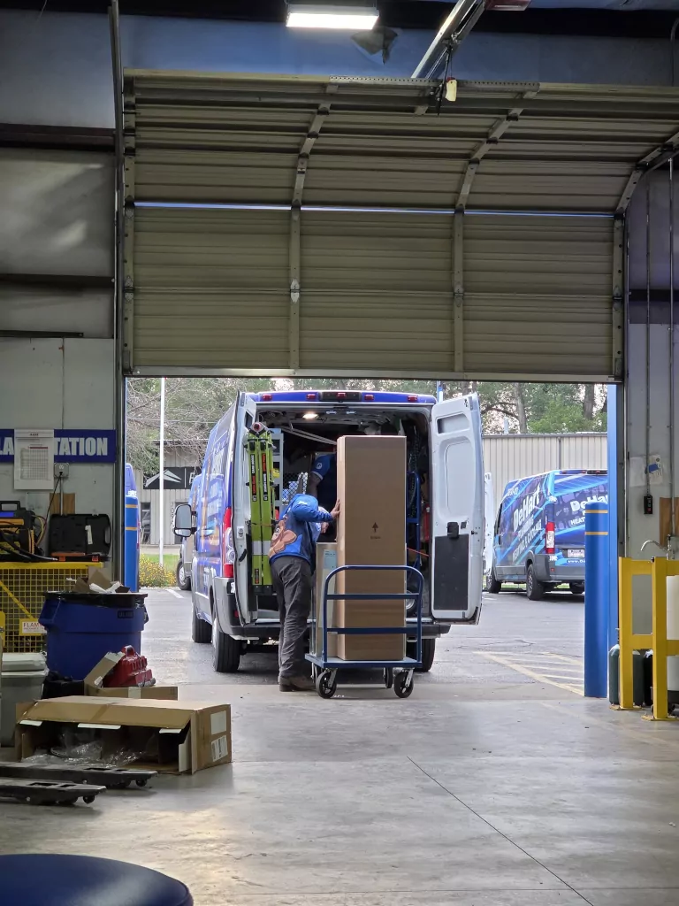 dehart van getting ready for work
