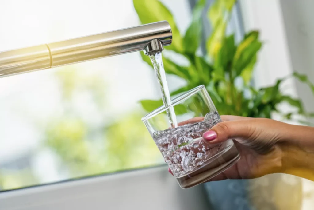 open faucet