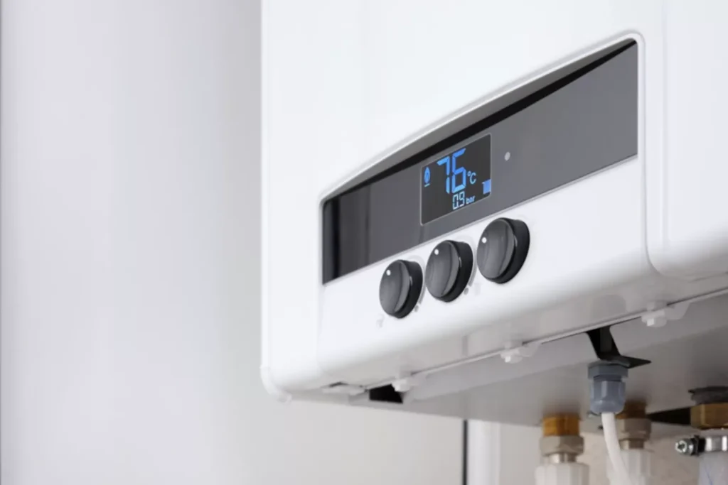 tankless water heater digital panel