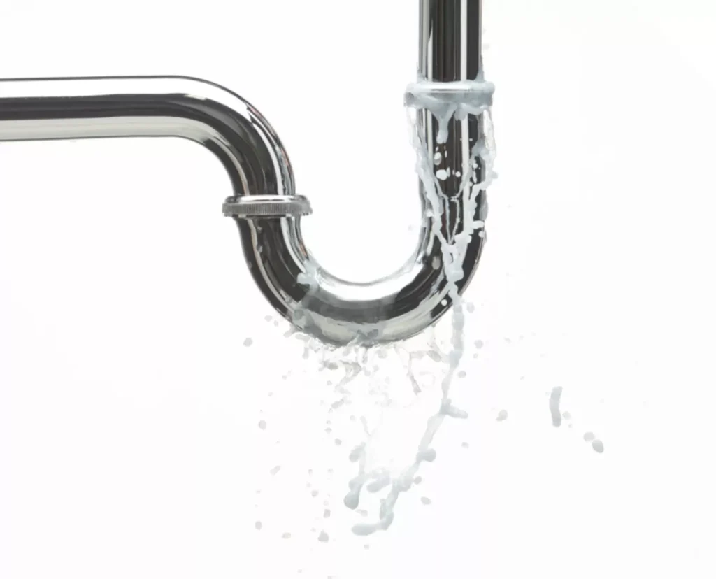 water line leaking
