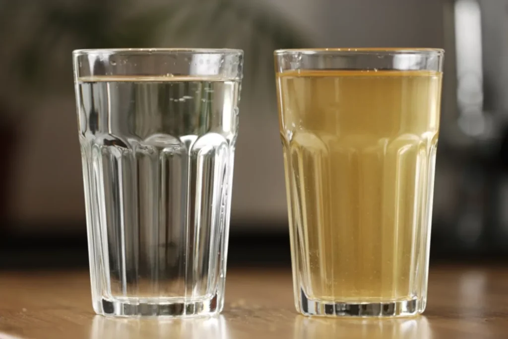 dirty and clean water comparison
